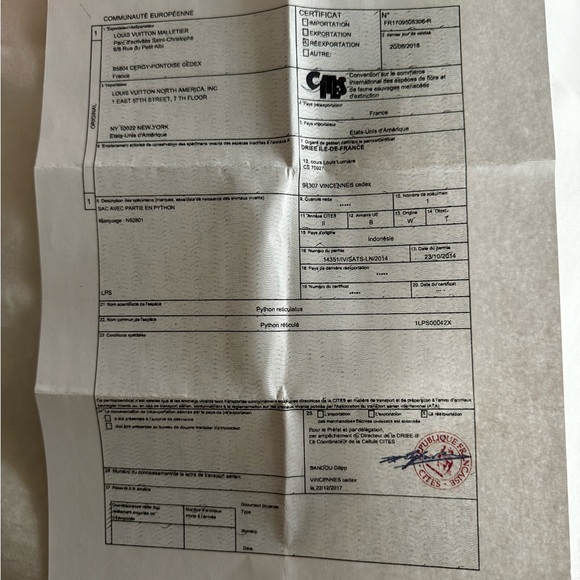 Louis Vuitton pink leather python trimmed - Picture 6 of 6